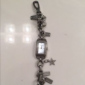 Coach Model 7747980 authentic Charm Bracelet Watch